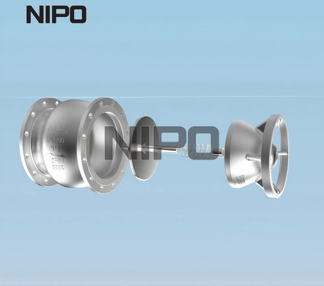 Clapet anti-retour &agrave; d&eacute;bit axial &agrave; faible chute de pression, conception simplifi&eacute;e