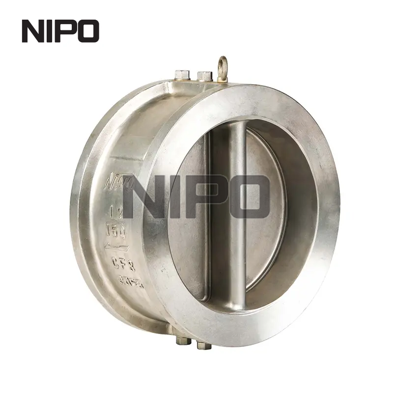 Clapet anti-retour à double disque de type plaquette