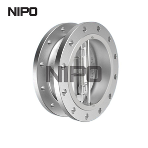 Clapet anti-retour &agrave; double disque, conception &agrave; bride sans retenue API6D