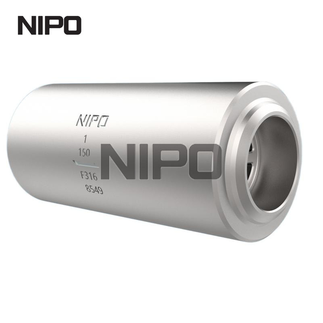 Clapet anti-retour &agrave; d&eacute;bit axial forg&eacute; sans fuite en acier inoxydable F316 (extr&eacute;mit&eacute;s BW) 