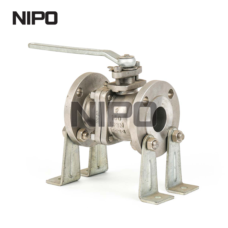 Le PC réduit le robinet à tournant sphérique flottant à bride API6d d'alésage