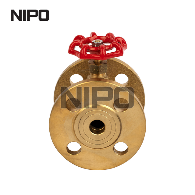 Vanne d'arrêt à bride en laiton, vanne à soupape en laiton-2024