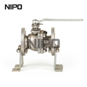 Le PC réduit le robinet à tournant sphérique flottant à bride API6d d'alésage