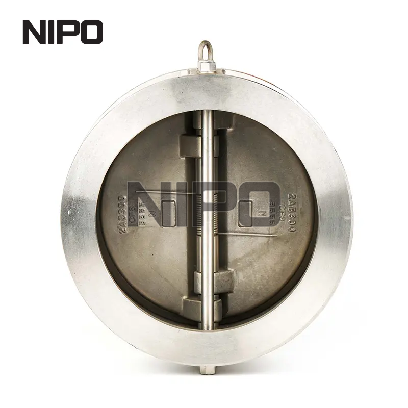 Clapet anti-retour à double disque de type plaquette