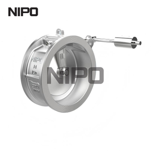 Type simple de gaufrette de longue s&eacute;rie de corps de b&acirc;ti clapet anti-retour d'oscillation de disque avec le poin&ccedil;on lourd