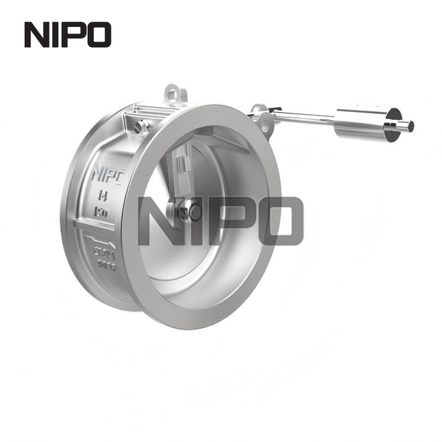 Type simple de gaufrette de longue s&eacute;rie de corps de b&acirc;ti clapet anti-retour d'oscillation de disque avec le poin&ccedil;on lourd