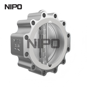 Clapet anti-retour à double disque de type cosse à corps moulé 