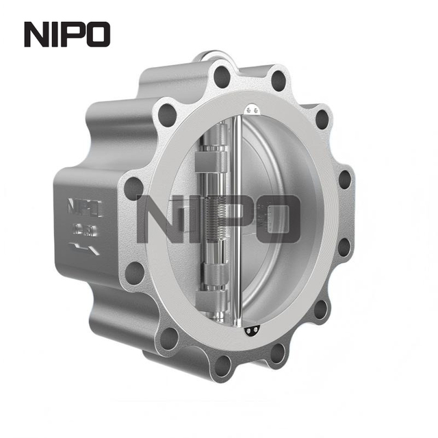 Clapet anti-retour à double disque de type cosse à corps moulé 