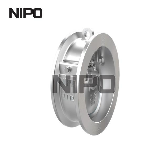 Clapet anti-retour &agrave; disque inclinable de type plaquette en acier inoxydable