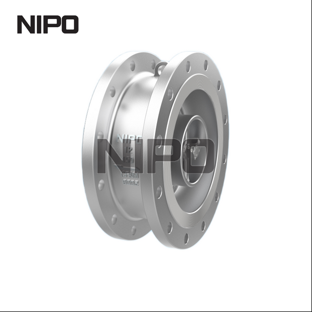 Clapet anti-retour &agrave; d&eacute;bit axial &agrave; double bride, corps en acier au carbone, qualit&eacute; industrielle